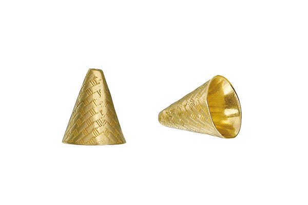 Brass Basketwork Cone 12.0x10.0mm