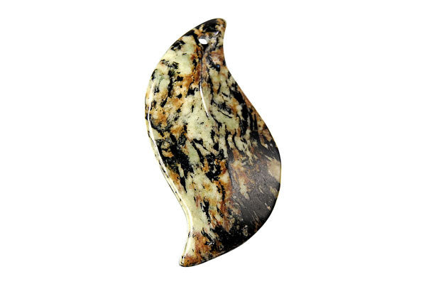 Pendant Fireworks Jasper Leaf