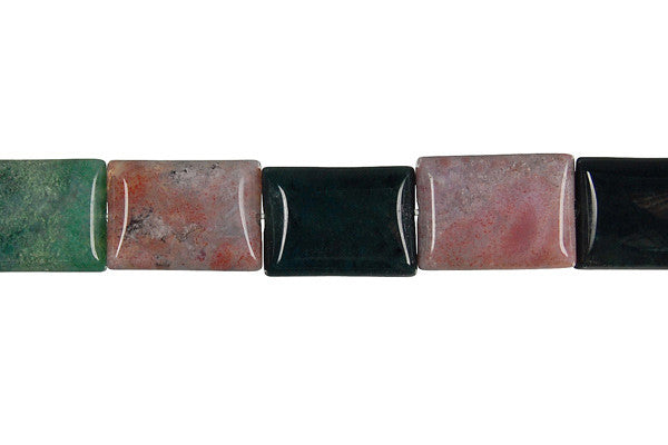 Fancy Jasper Flat Rectangle Beads, 16-Inch Strand, Beads for Jewelry Making