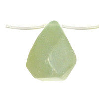 Pendant New Jade Faceted Briolette