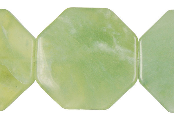 New Jade Octagon Pendant, Multiple Sizes, 1 Piece, Pendant for Jewelry Making