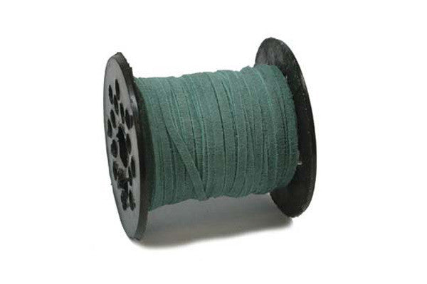 Real Suede Leather Lace, Turquoise, 2.5mm