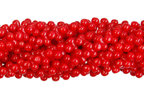 Coral Peanut Beads, 16-Inch Strand, Beads for Jewelry Making