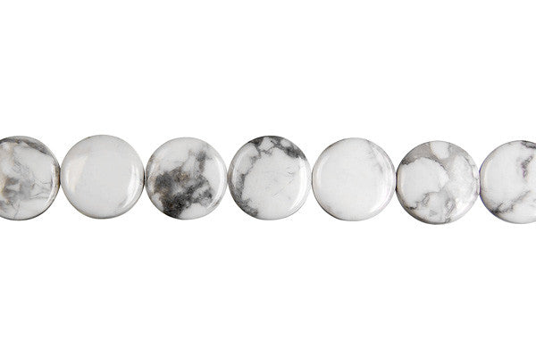 Howlite Coin Beads
