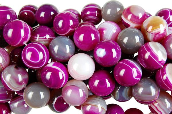 Agate Round Beads, 16-Inch Strand, Jewelry Making Supplies