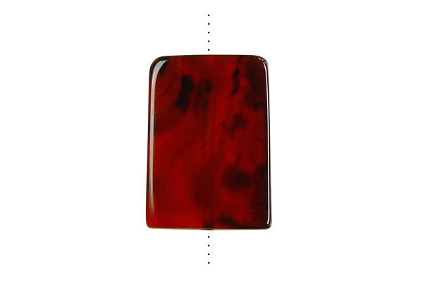 Zebra Onyx Flat Rectangle Pendant, 25x35mm, 1 Piece, Jewelry Making Supplies, Drilled