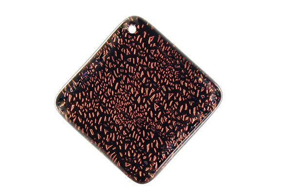 Pendant Dichroic Glass Diamond Square (VR-18)