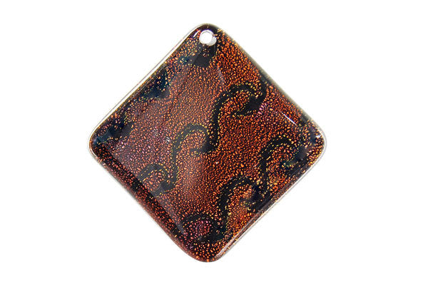 Pendant Dichroic Glass Diamond Square (VR-21)