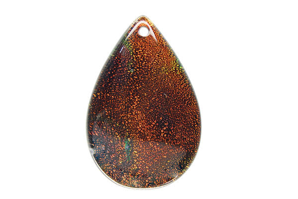Pendant Dichroic Glass Flat Briolette (VR-07)
