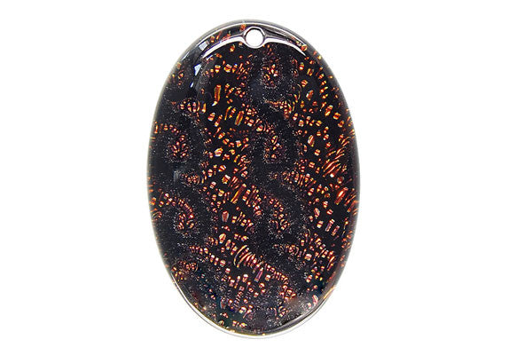 Pendant Dichroic Glass Flat Oval (VR-21)