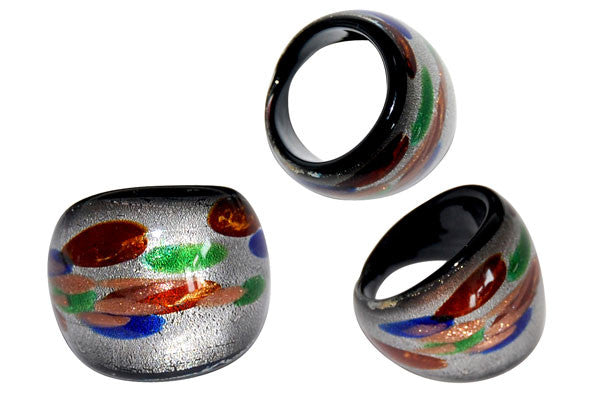 Murano Foil Glass Ring