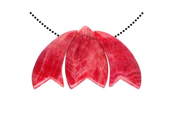 Chalcedony Flat Briolette Pendant, 72x46mm, Jewelry Making Supplies