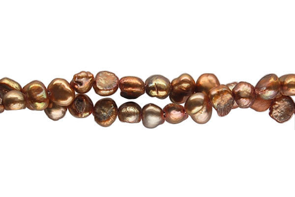 Assorted Dyed FWP Button Nugget (Coffee) 5-7mm