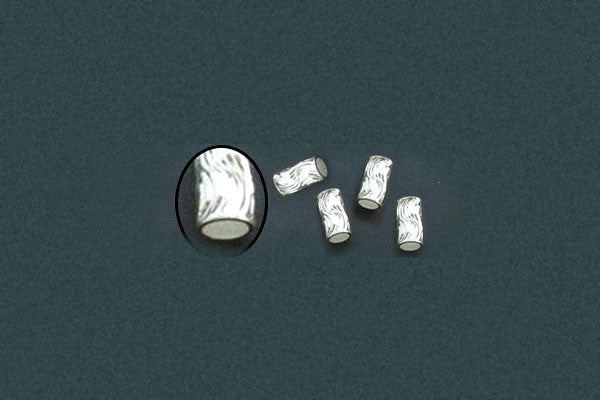 Sterling Silver S Cut Tubing, 4.0x9.0mm