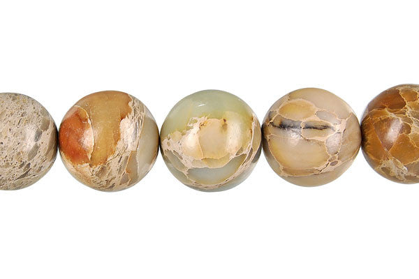 Aqua Terra Jasper Round Beads