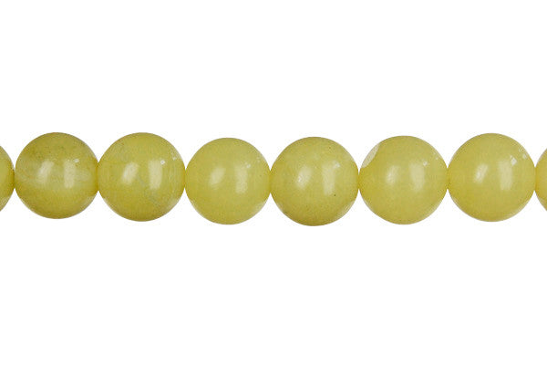Olive Jade Round Beads, 16-Inch Strand, Beads for Jewelry Making