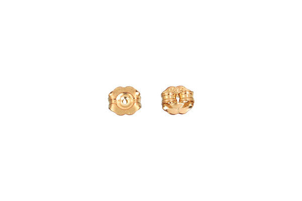 14K Gold Butterfly Earring Back, 5.0mm