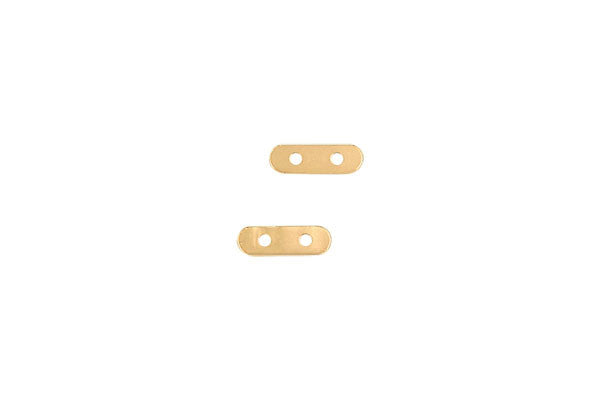 Gold Filled 2 Strand Divider Bar w/4.0mm Bead, 2.5x8.0mm