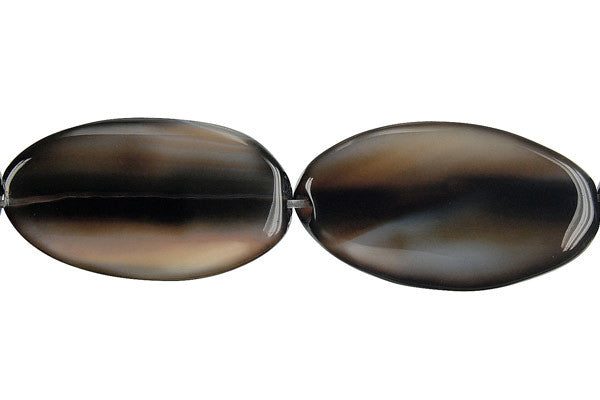 Opalite Onyx Flat Rice Beads, 16-Inch Strand, Beads for Jewelry Making