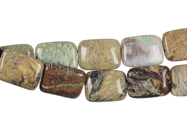 African Onyx Flat Rectangle Beads, 16-Inch Strand, Jewelry Making Supplies