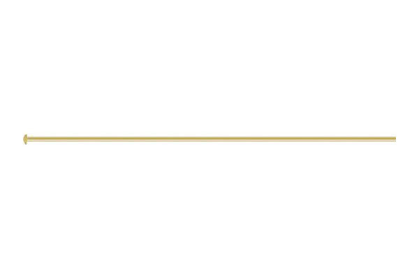 Gold-Filled 22-Gauge Head Pin , 2.0"