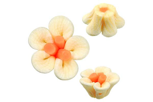 Poly Clay Flower Pendant, 12x12mm, 10 Pieces, Pendant for Jewelry Making