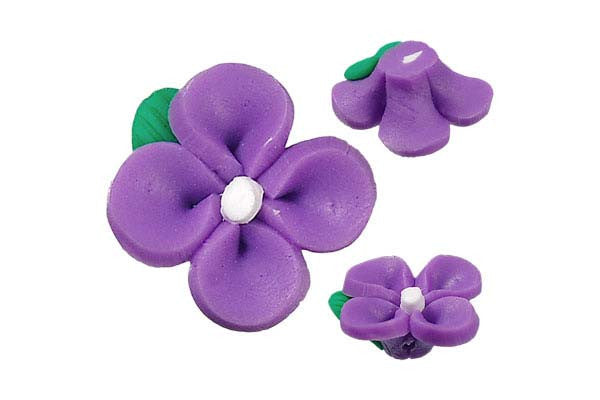 Poly Clay Flower Pendant, 12x12mm, 10 Pieces, Pendant for Jewelry Making