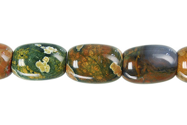 Rhyolite Drum Beads