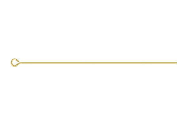 Gold-Filled 24-Gauge Eye Pin, 2"