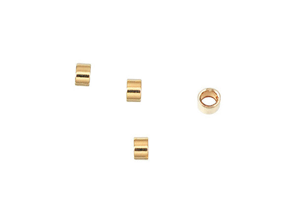 Gold Filled Crimp 2.0mm, 2.0x1.0mm
