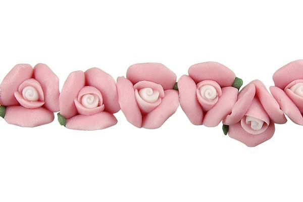 Poly Clay Flower Pendant, 10x10mm, 10 Pieces, Pendant for Jewelry Making