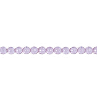 Light Amethyst Quartz Round Faceted Beads, 16-Inch Strand, Beads for Jewelry Making