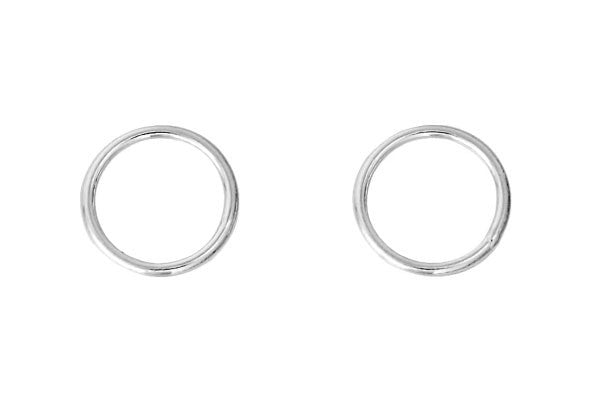 Sterling Silver 6.0mm Closed Jump Ring, 21-Gauge