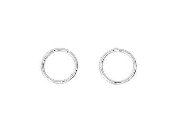 Sterling Silver 8.0mm Jump Ring, 18-Gauge