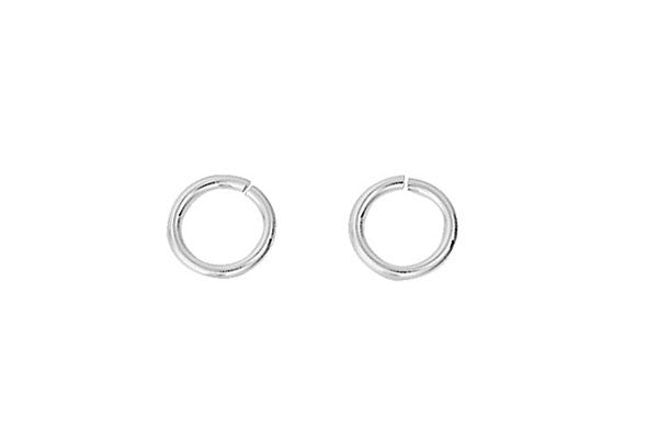 Sterling Silver 6.5mm Jump Ring, 18-Gauge
