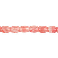 Cherry Quartz Drum Beads, 16-Inch Strand, Beads for Jewelry Making