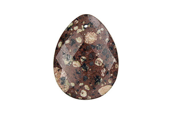 Pendant Mica Quartz Faceted Flat Briolette