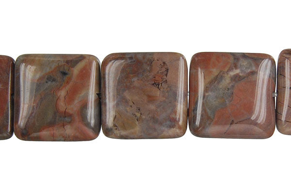 Amber Onyx Square Beads