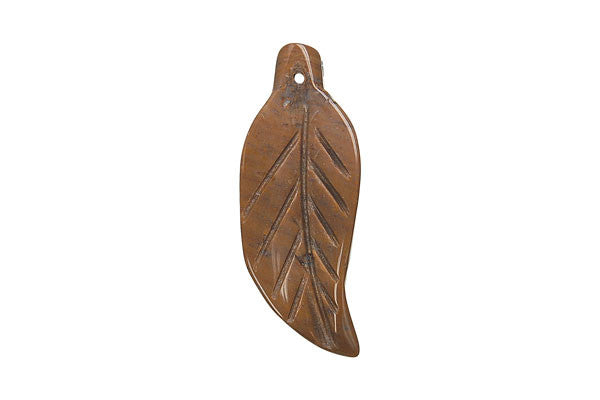 Pendant Fancy Jasper Leaf