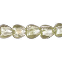 Murano (Olivine) Flat Heart