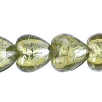 Murano (Olivine) Flat Heart