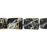 Fireworks Jasper Twisted Rectangle Beads, 16-Inch Strand, Beads for Jewelry Making
