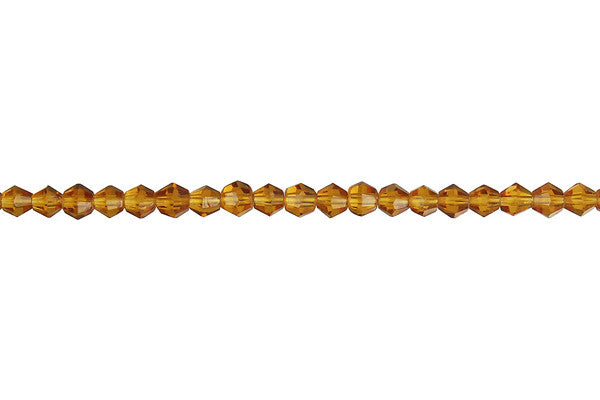 Chinese Crystal (Amber) Bicone