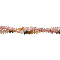 Tourmaline Rondelle Beads, 16-Inch Strand, Jewelry Making Supplies