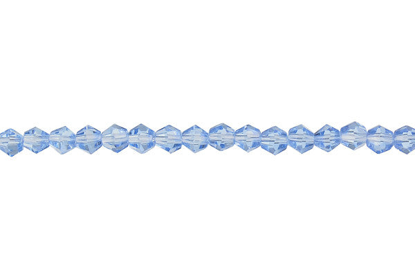 Chinese Crystal Aqua Bicone Beads, 15-Inch Strand, Beads for Jewelry Making