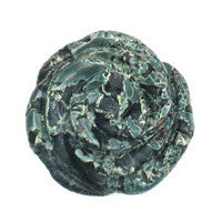 Pendant Green Zebra Carved Rose