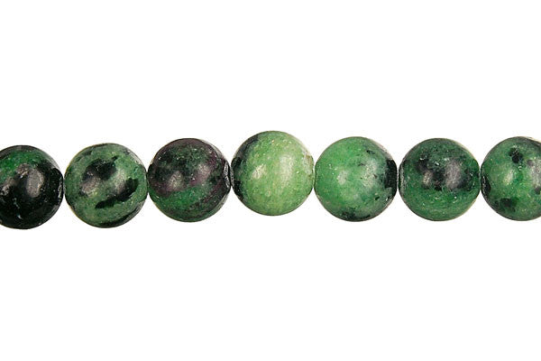 Ruby Zoisite Coin Beads