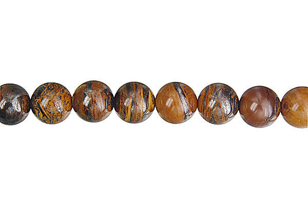 Tiger Iron Aaa Round Beads, 16-Inch Strand, Jewelry Making Supplies