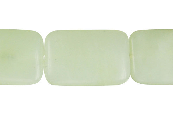 New Jade Puffy Rectangle Beads, 16-Inch Strand, Beads for Jewelry Making