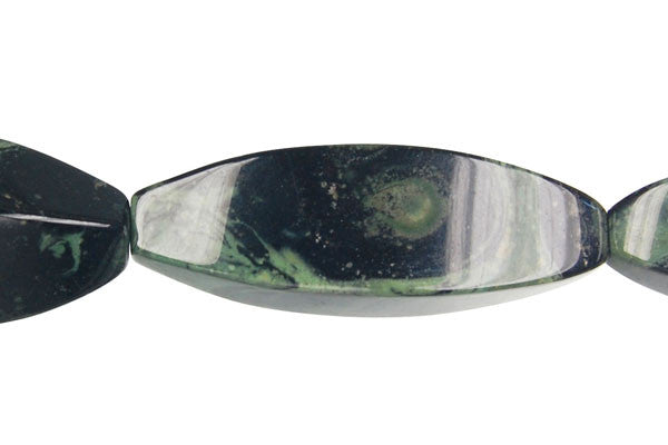 Kambaba Jasper Square Rice Beads, 16-Inch Strand, Beads for Jewelry Making